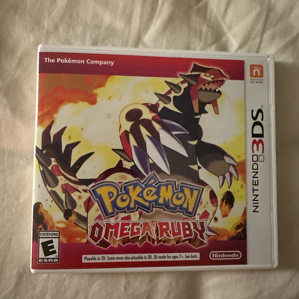 Nintendo 3DS Pokemon Omega Ruby Game Cartridge
